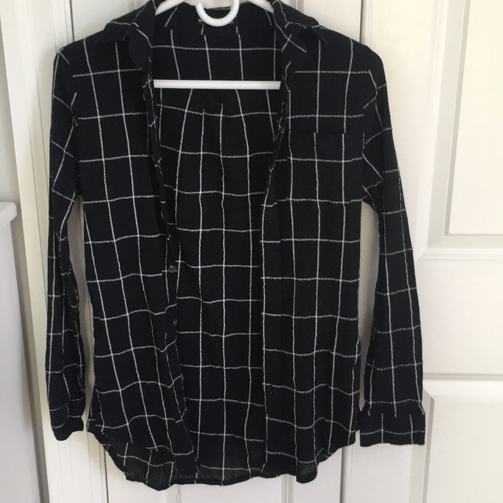 Brandy Melville Grid Flannel Shirt